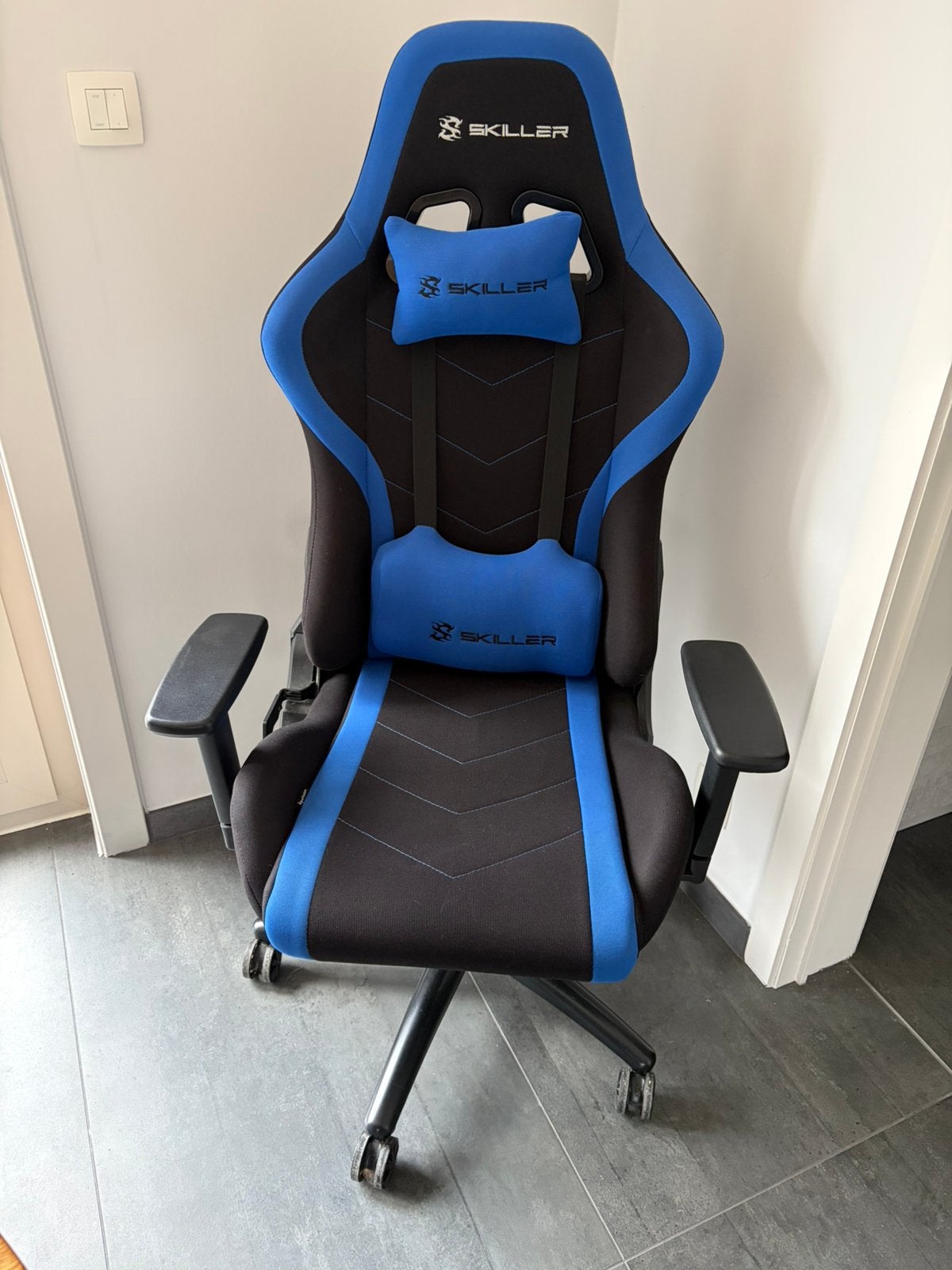 Gamingstoel Sharkoon Skiller SGS2, Ophalen, Gebruikt, Blauw, Gaming bureaustoel