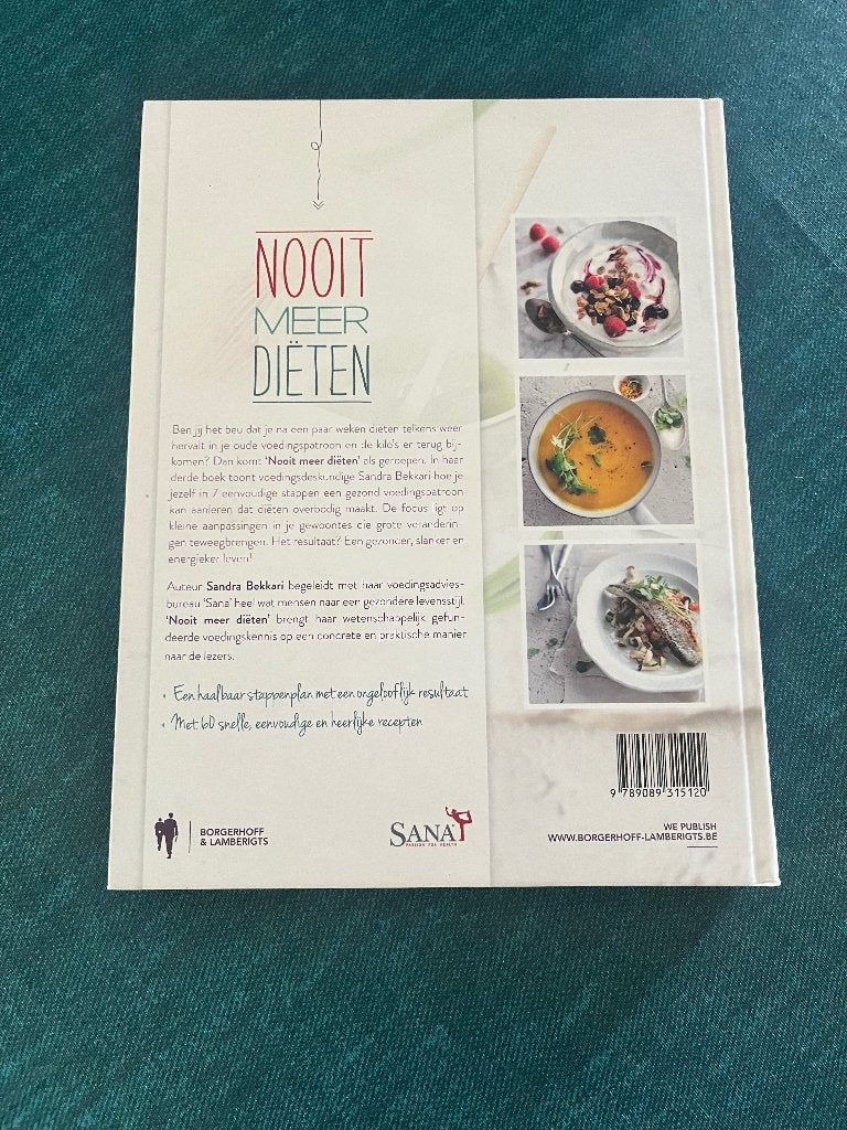 Nooit meer diëten deel 1 Sandra bekkari, Boeken, Ophalen, Voorgerechten en Soepen, Zo goed als nieuw, Sandra Bekkari