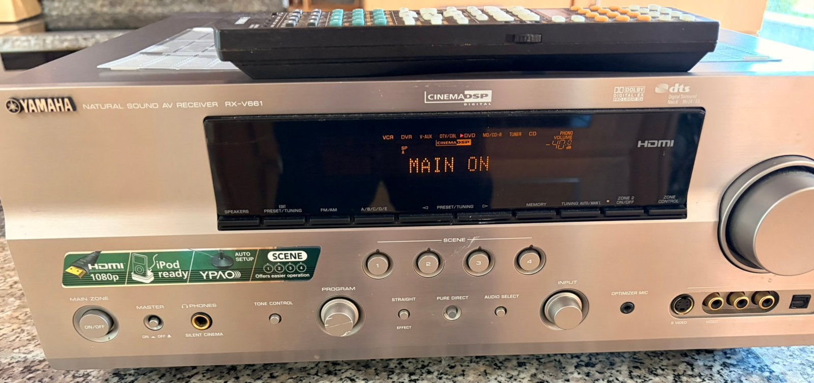 AMPLIFICATEUR AUDIO 7.1 YAMAHA, TV, Hi-fi & Vidéo, Yamaha, 60 à 120 watts, Enlèvement, Utilisé