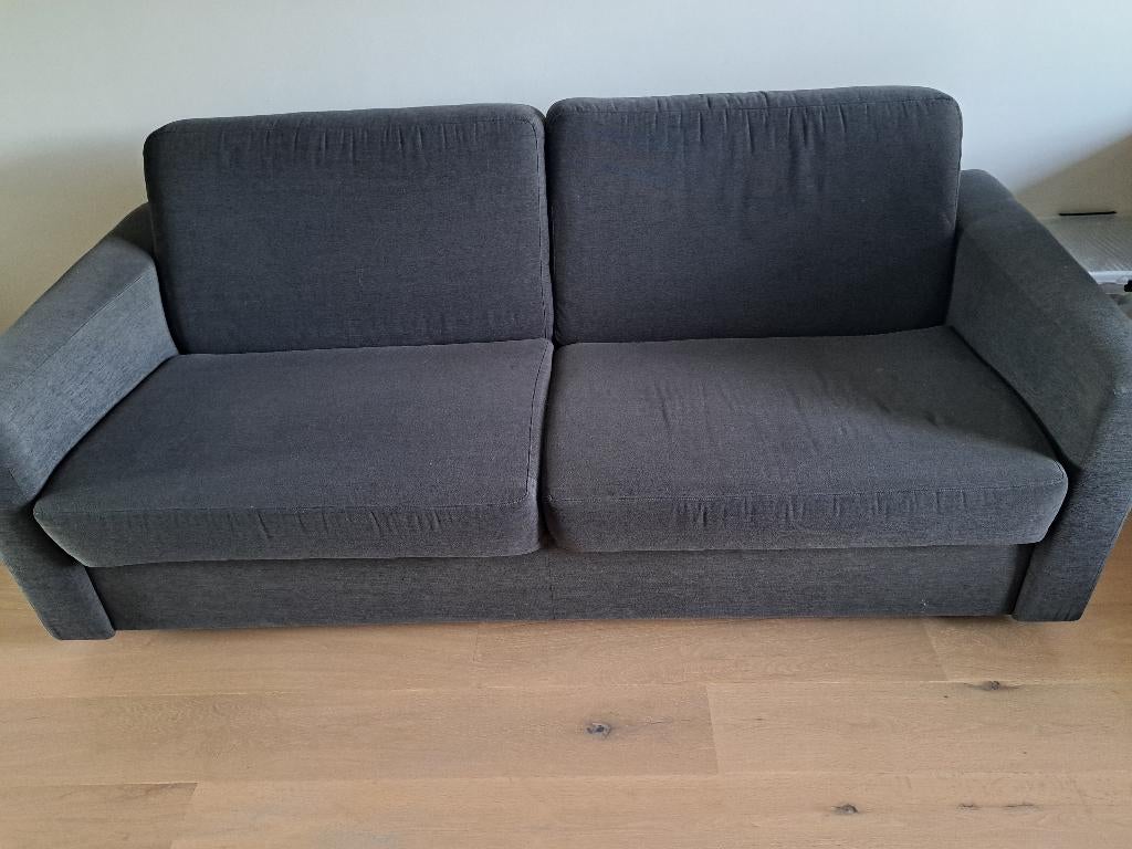 Zetelbed 2-persoons – Italiaans systeem (Stema Brevetti), 90 cm, Gris, Enlèvement, Utilisé