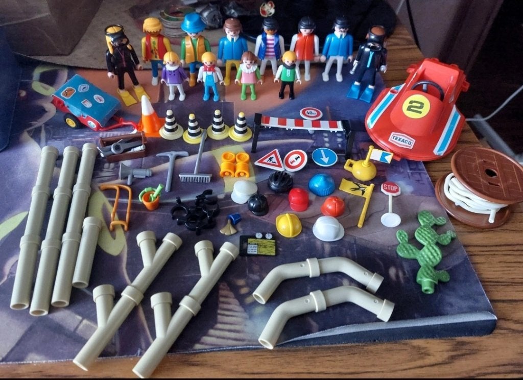 Lot playmobil, Enlèvement, Utilisé, Pièces détachées, Figurines