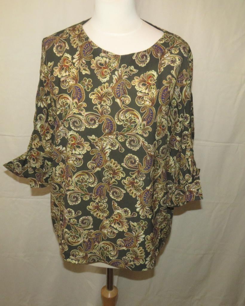 Xandres Tuniek blouse paisley bloemenmotief Maat 46, Kleding | Dames, Blouses en Tunieken, Ophalen of Verzenden, Maat 46/48 (XL) of groter