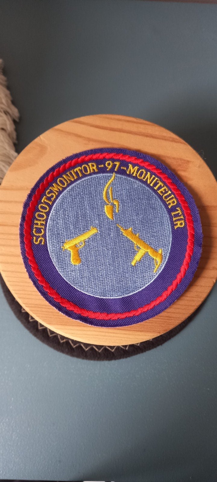 gendarmerie badge patch écusson moniteur de tir, Enlèvement ou Envoi, Gendarmerie, Emblème ou Badge