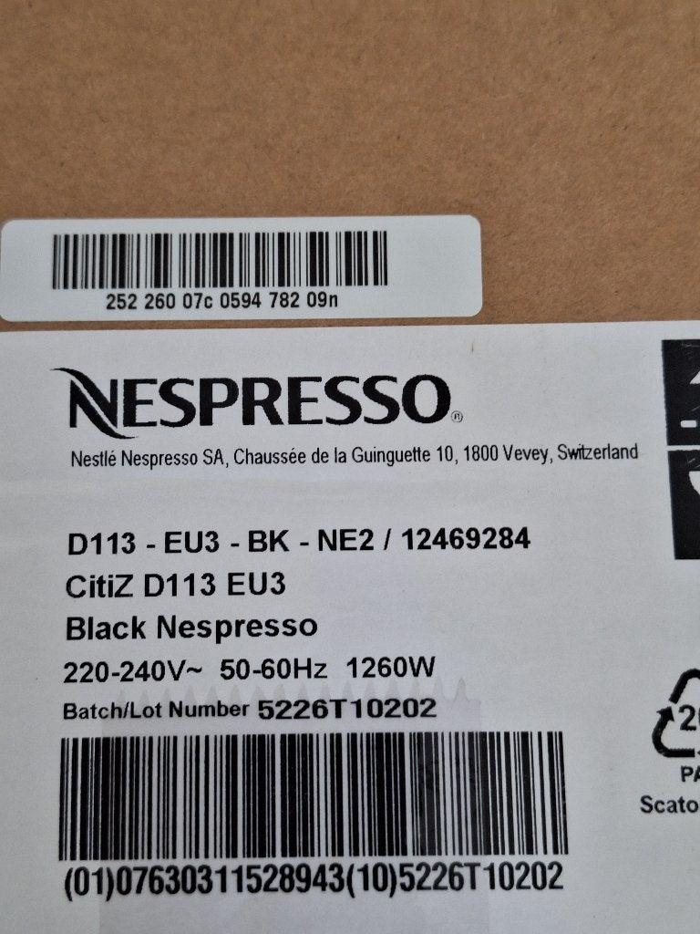 Nespresso citiz nieuw, Electroménager, Enlèvement, Nespresso, Nespresso