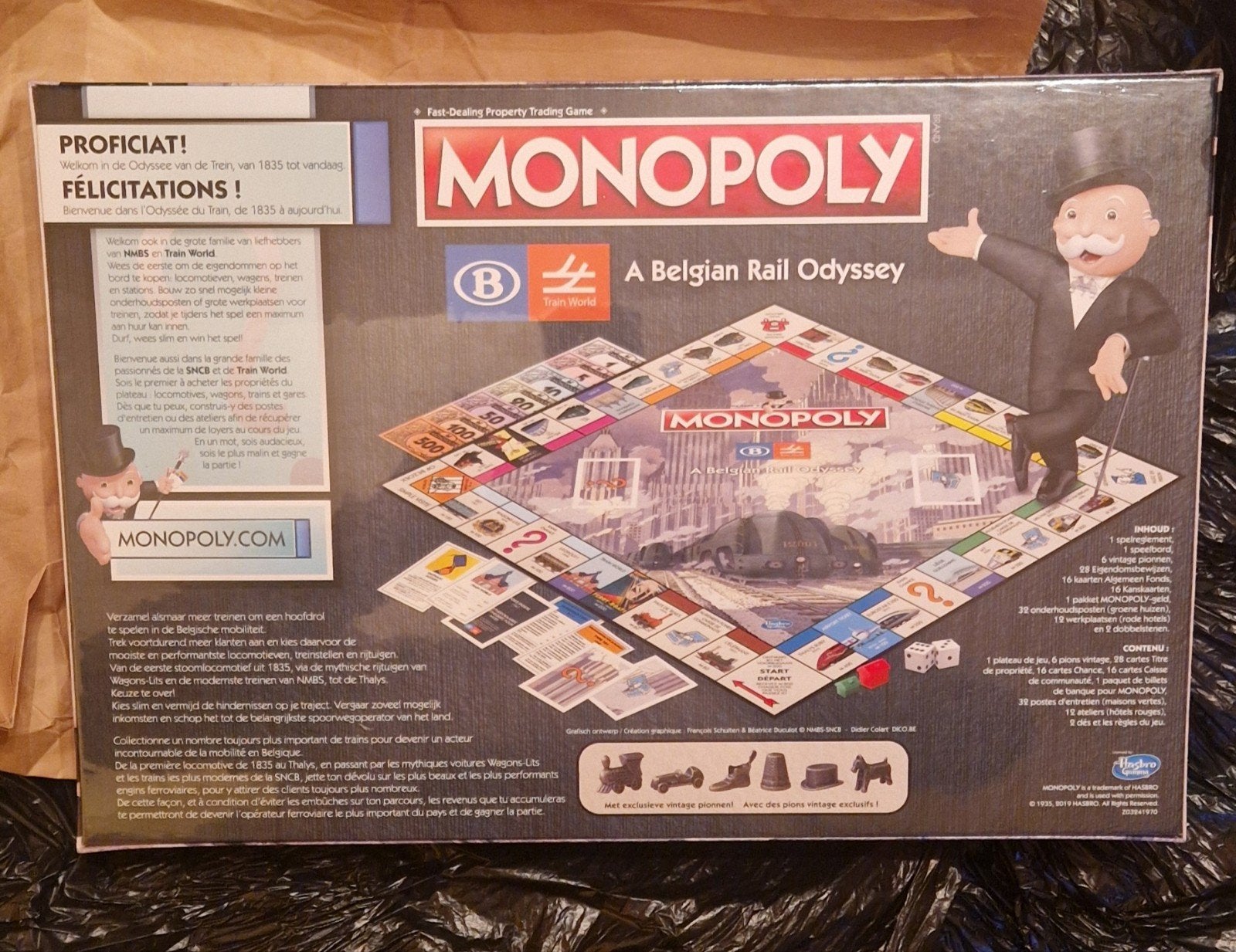 MONOPOLY SNCB COLLECTOR, Enlèvement