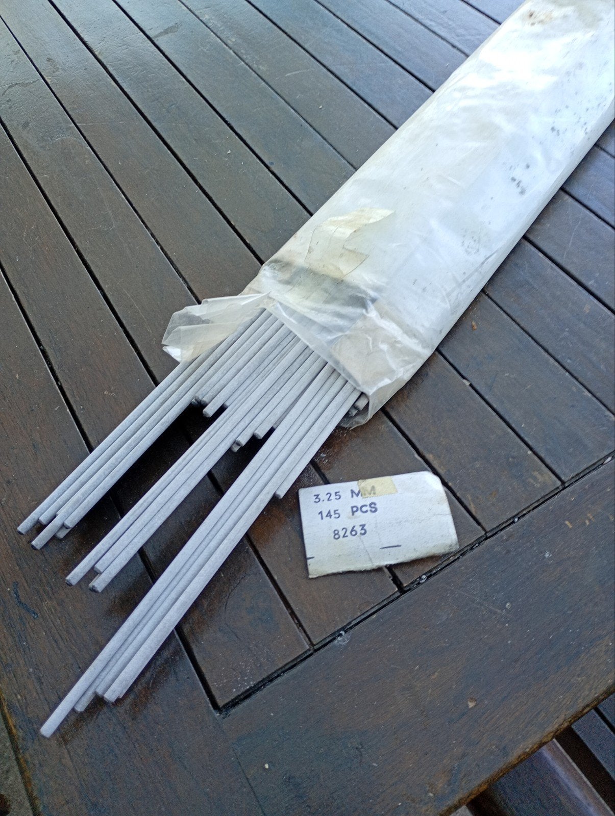 lasbagetten 3.25mm, Ophalen