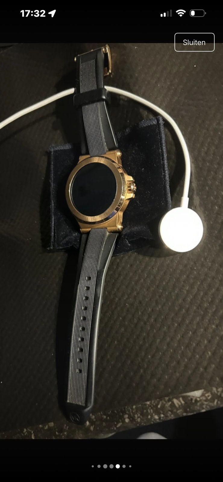 Michael Kors Smartwatch dames, Handtassen en Accessoires, Horloges | Dames, Ophalen of Verzenden, Zo goed als nieuw, Staal