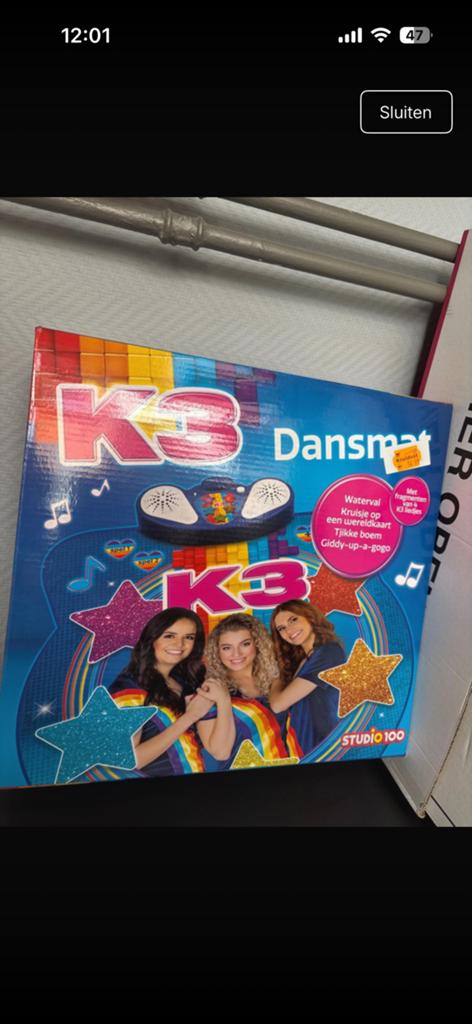 Dansmat k3, Ophalen, Zo goed als nieuw