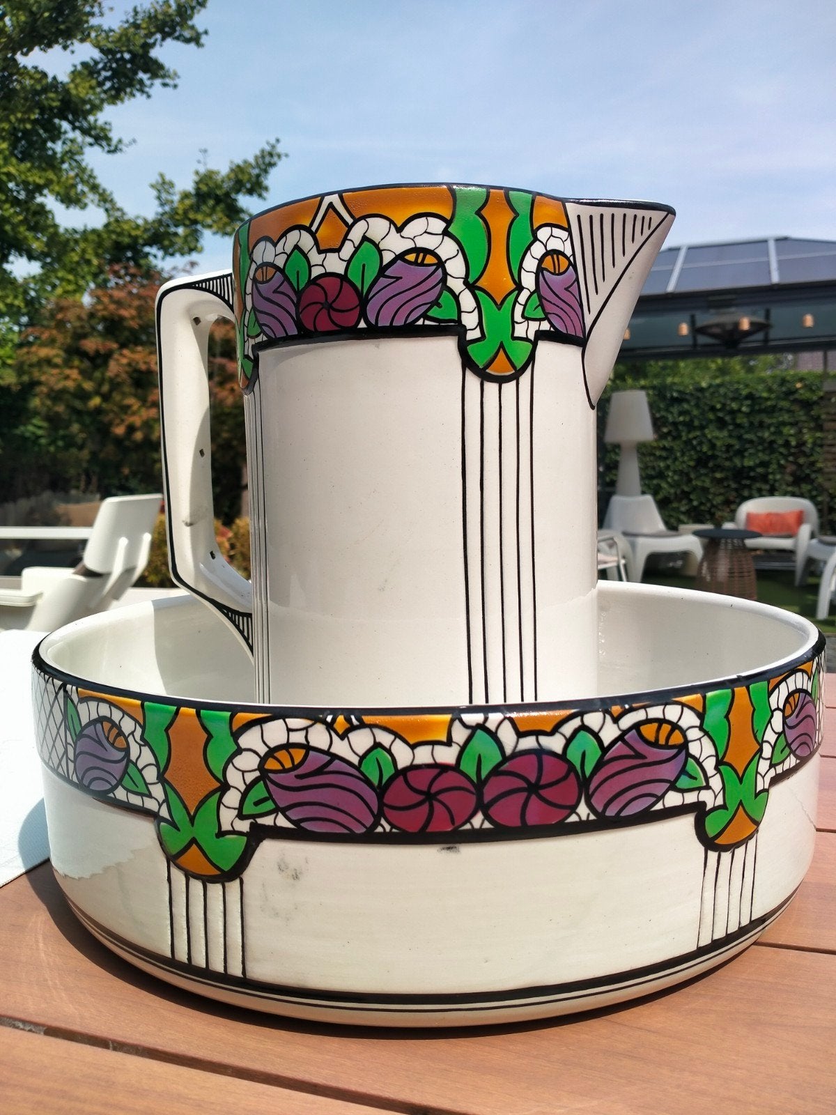 Art deco Lampetset . Anno 1920 ., Antiek en Kunst, Ophalen