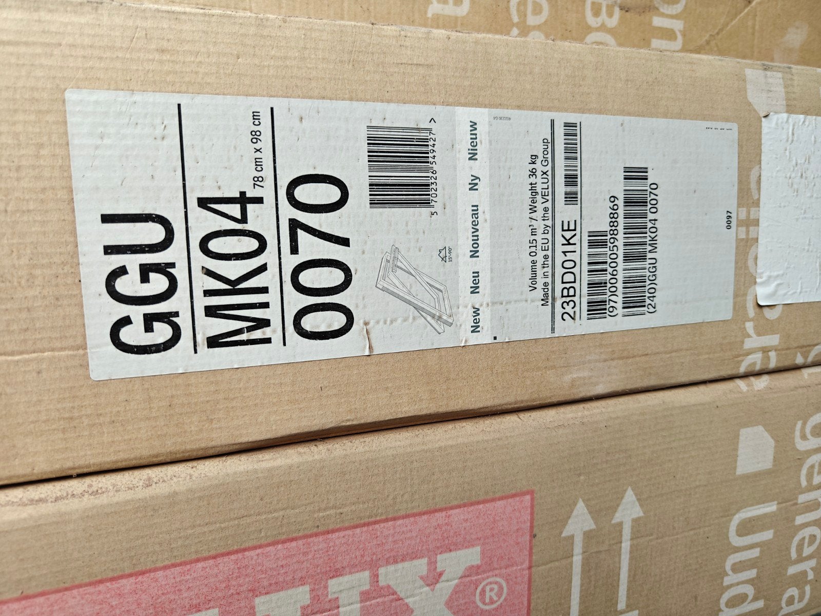 2x Velux GGU MK04 0070 met plaatsing stukken, Ophalen