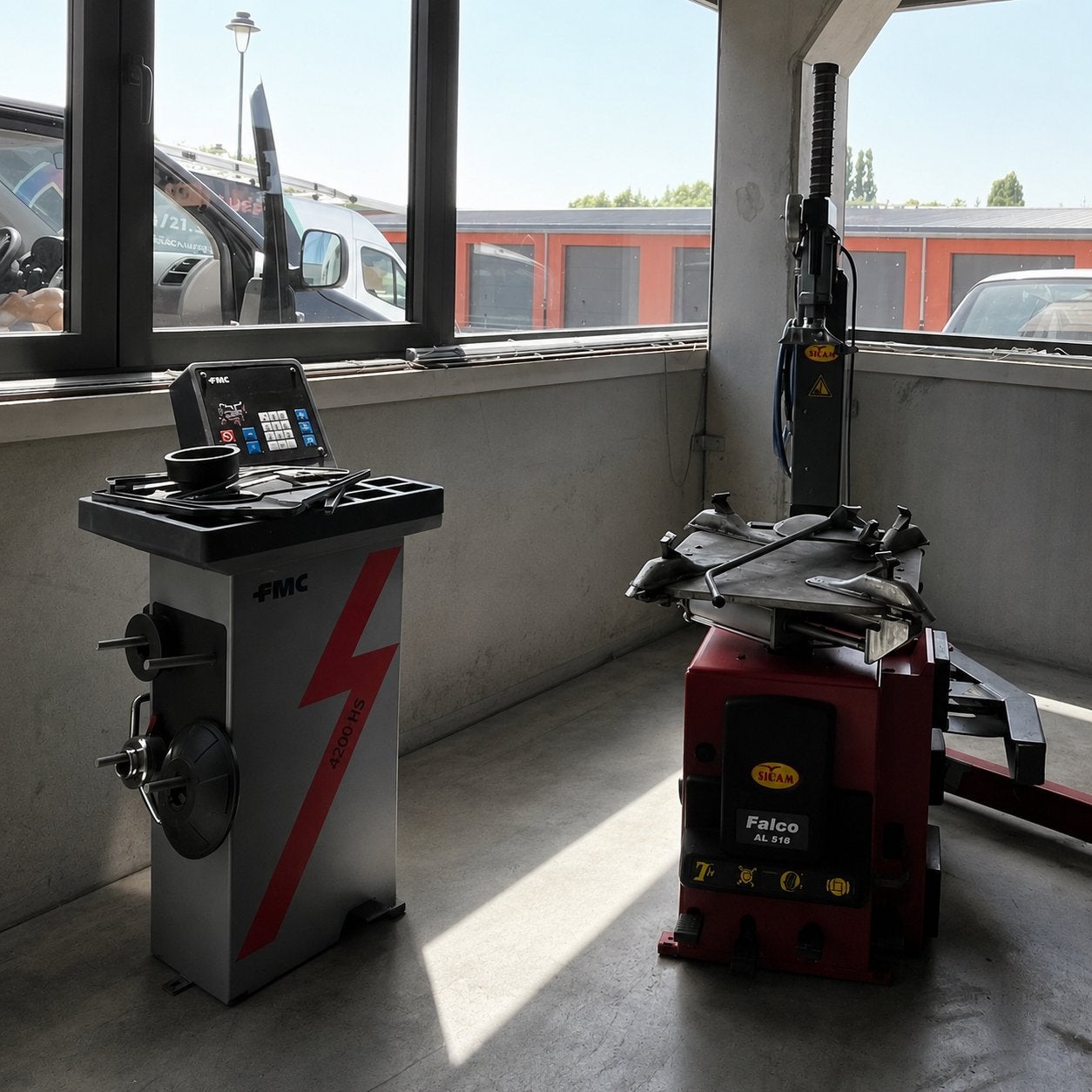 Ensemble professionnel pneus – SICAM + Équilibreuse, Apk-keuring