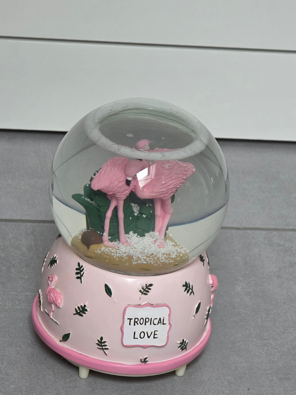 Snowglobe flamingo, Ophalen of Verzenden