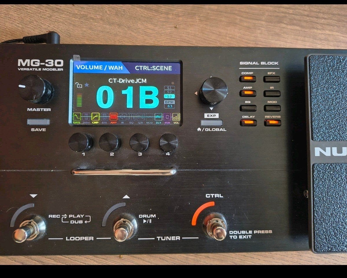 Nux MG30 modeller, Muziek en Instrumenten, Effecten, Verzenden, Zo goed als nieuw, Multi-effect