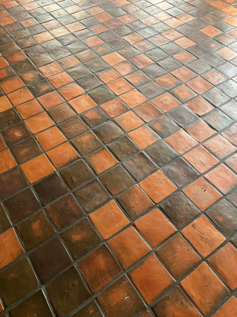 Lot terracotta vloertegels 15x15, Doe-het-zelf en Bouw, Ophalen, Overige materialen, Gebruikt, Minder dan 20 cm
