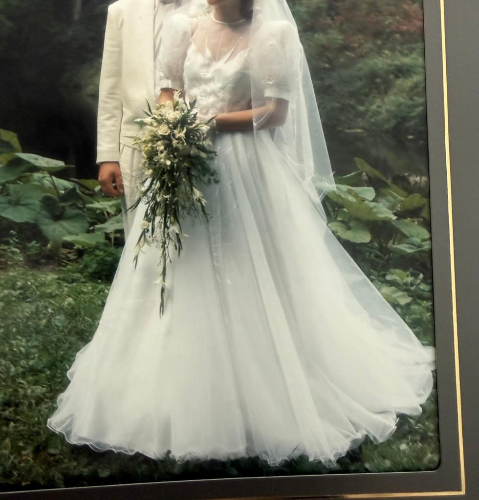 Trouwkleed maar 36/38, Kleding | Dames, Ophalen, Zo goed als nieuw, Wit, Trouwjurk