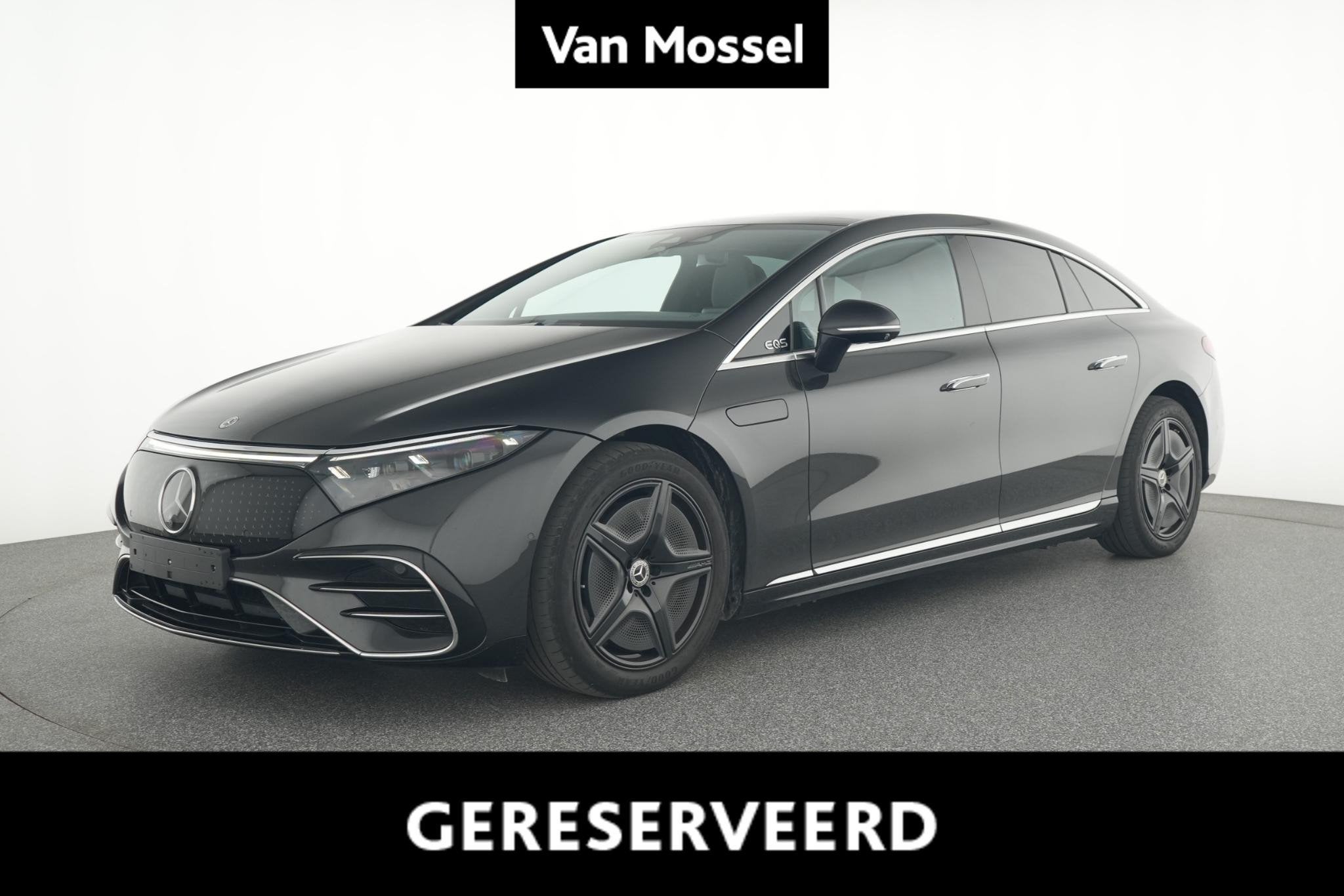 Mercedes-Benz EQS 350 AMG Line + AIRMATIC + PANO DAK + GESTU, Auto's, Automaat, Achterwielaandrijving, 90 kWh, Zilver of Grijs