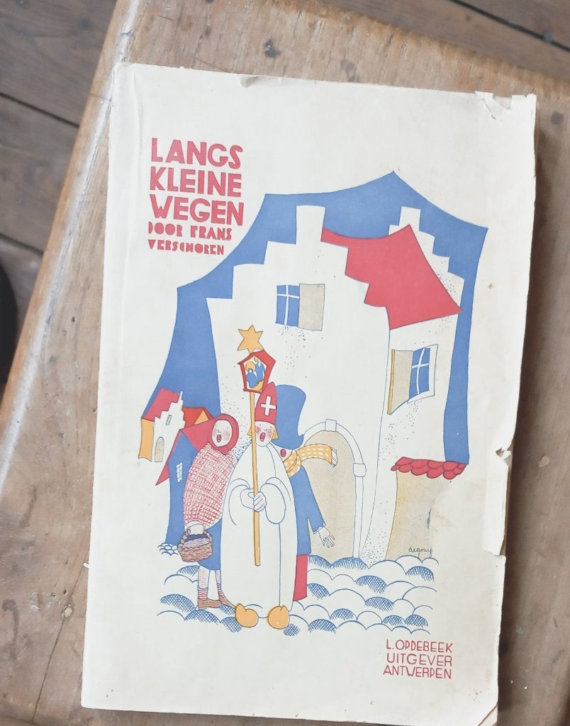 Frans Verschoren Langs kleine wegen cover Nelly degouy 1933, Envoi