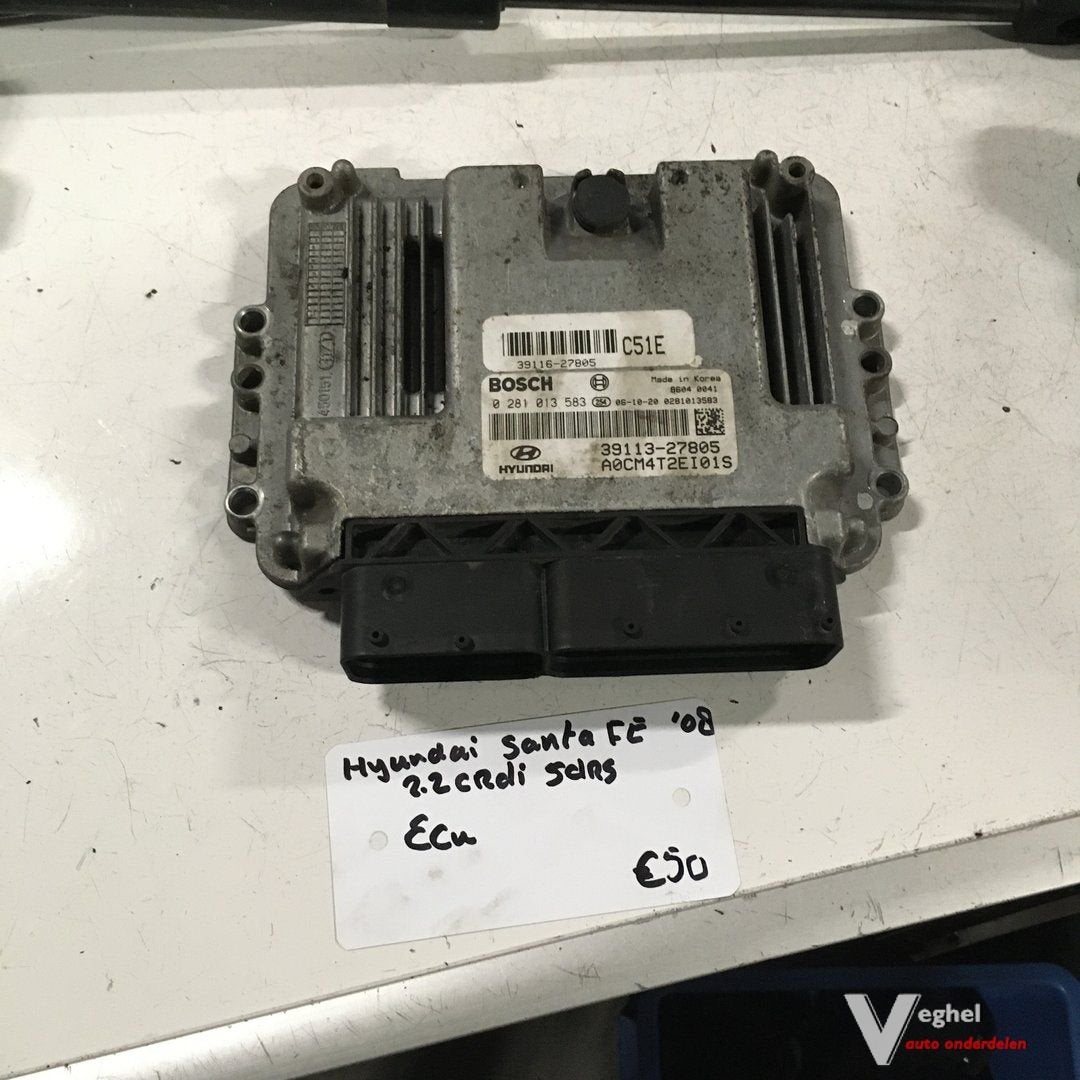 Hyundai Santa Fe 2.2 crdi 2008   ECU  0 281 013 583, -, Utilisé, -, -
