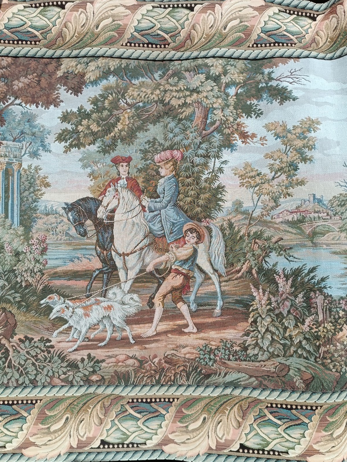 Frans Historisch Romantisch voorstelling Wandtapijt Gobelin, Ophalen of Verzenden