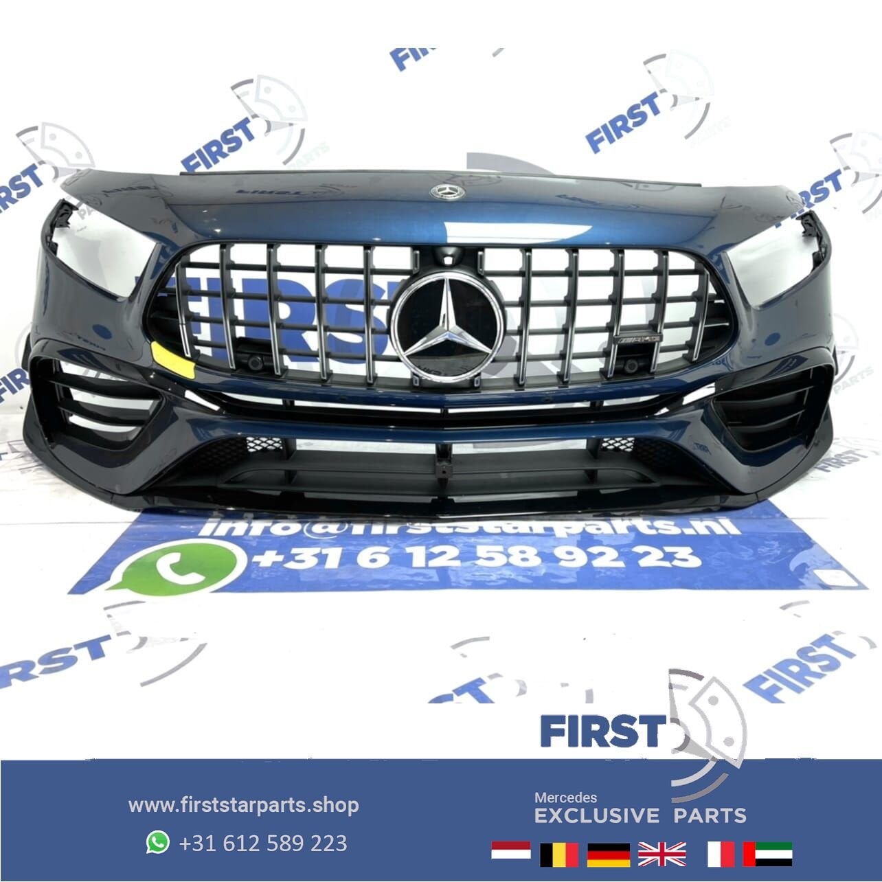 W177 A KLASSE 45 AMG PERFORMANCE VOORBUMPER COMPLEET A45 AER, Gebruikt, -, Voor, Ophalen of Verzenden