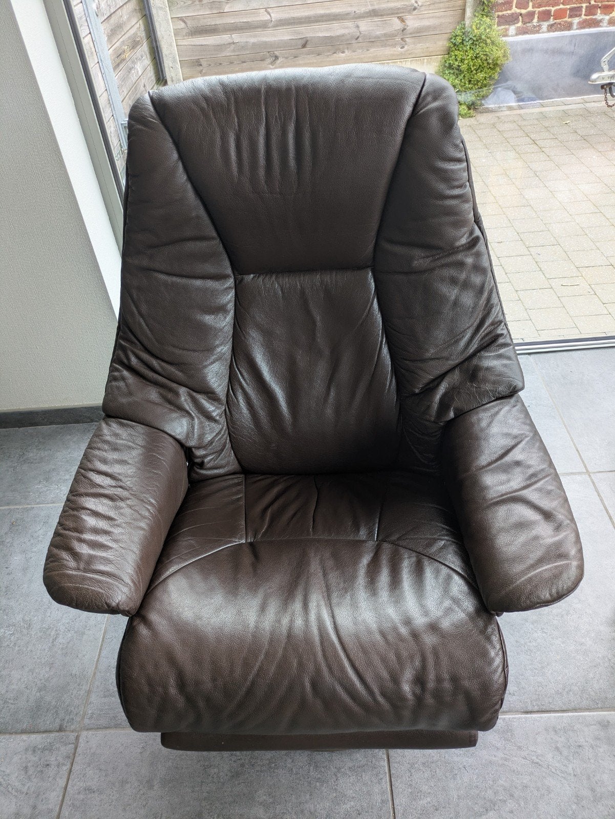Stressless zetel leder, Ophalen