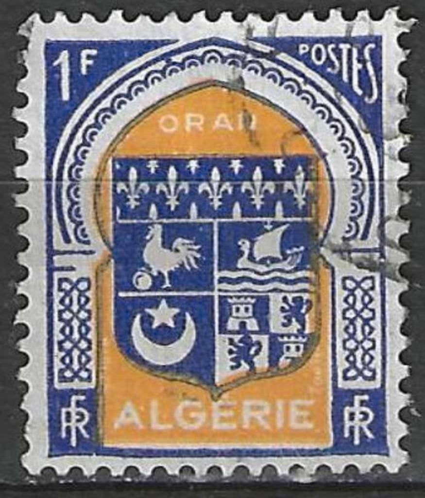 Algerije 1947 - Yvert 256 - Wapenschild Oran (ST), Verzenden, Gestempeld