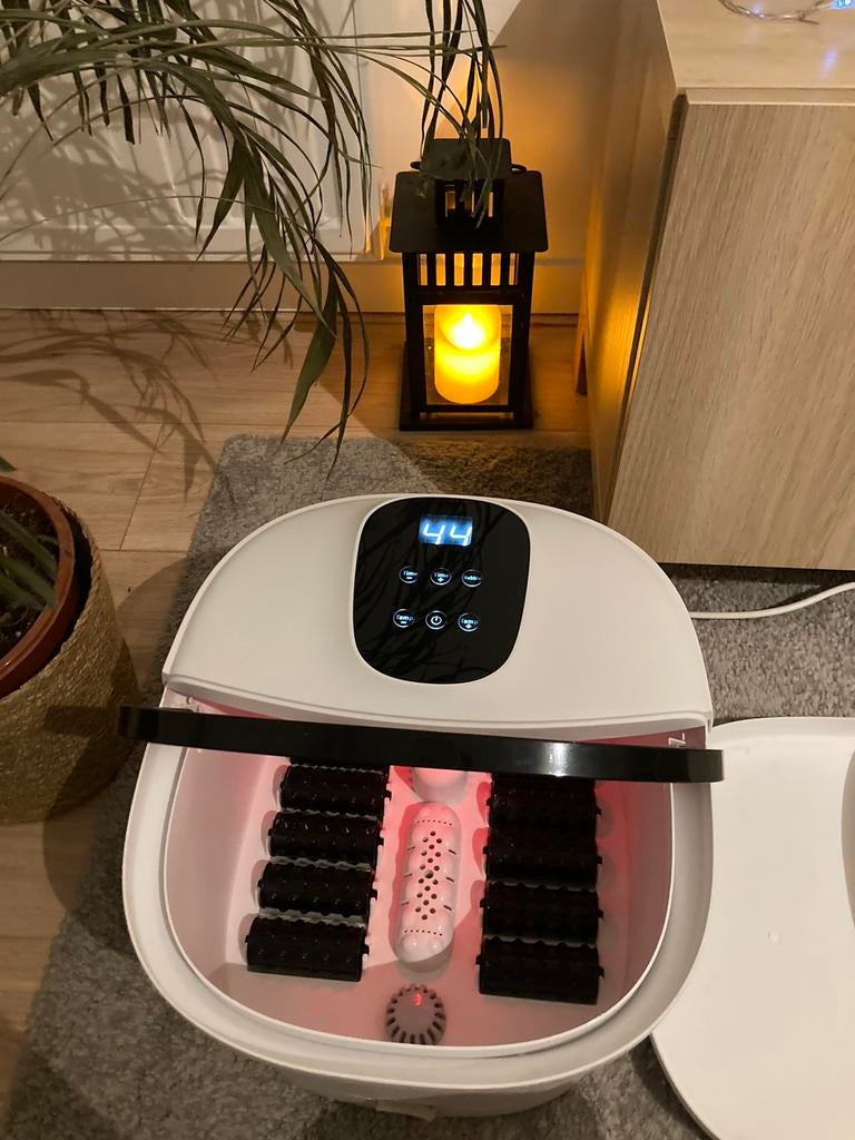 Elektrisch voetbad met bubbelfunctie en infrarood, Ophalen of Verzenden, Gebruikt, Vast