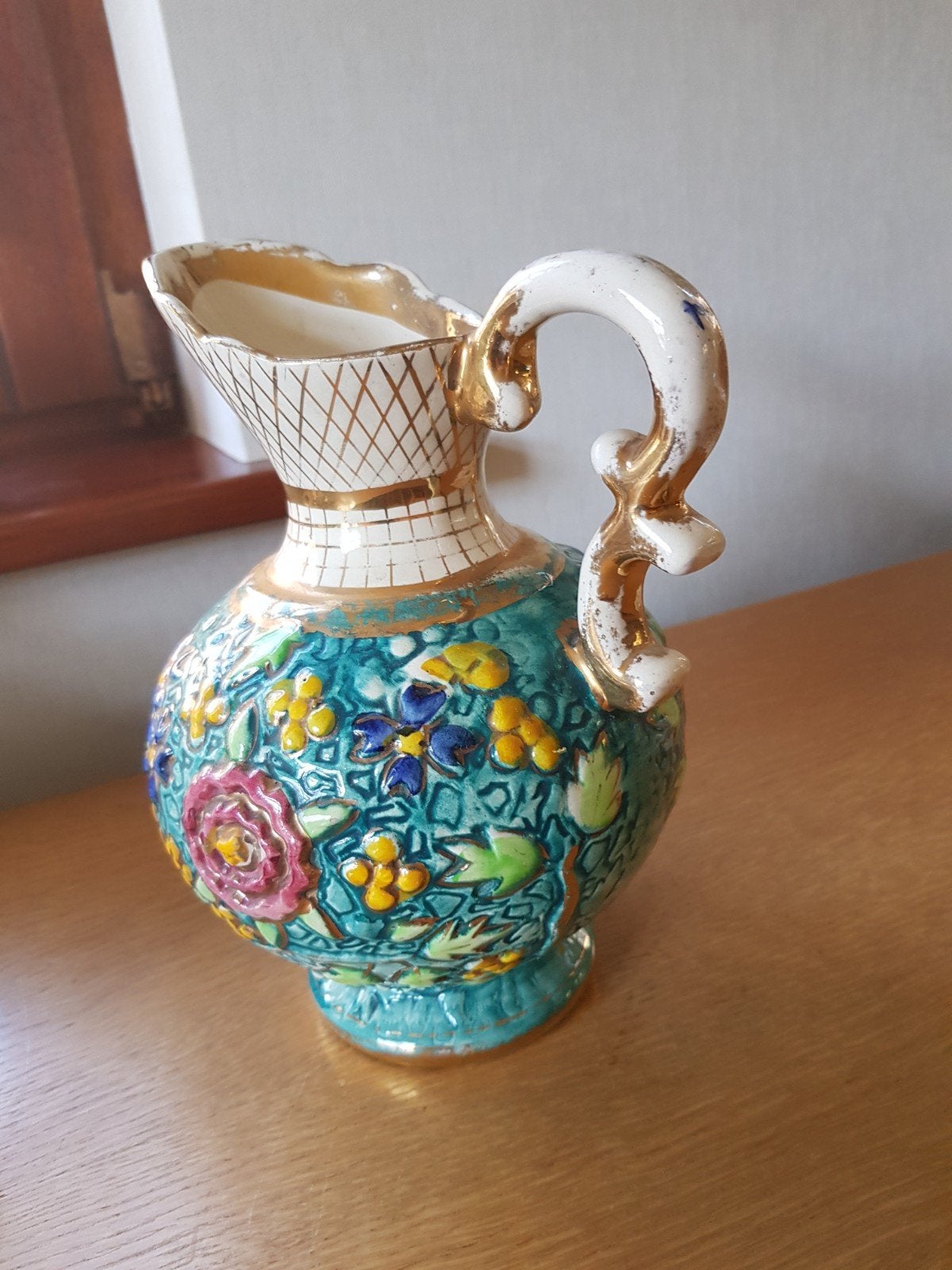 handgeschilderde vaas, Ophalen of Verzenden