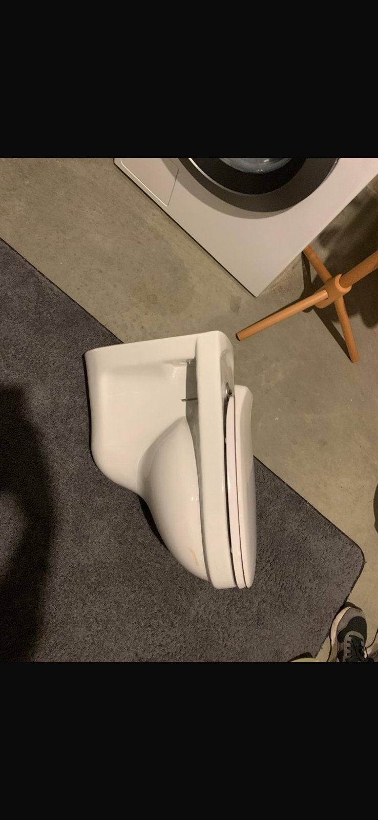 WC Hangtoilet met wcbril, Doe-het-zelf en Bouw, Ophalen, Toilet