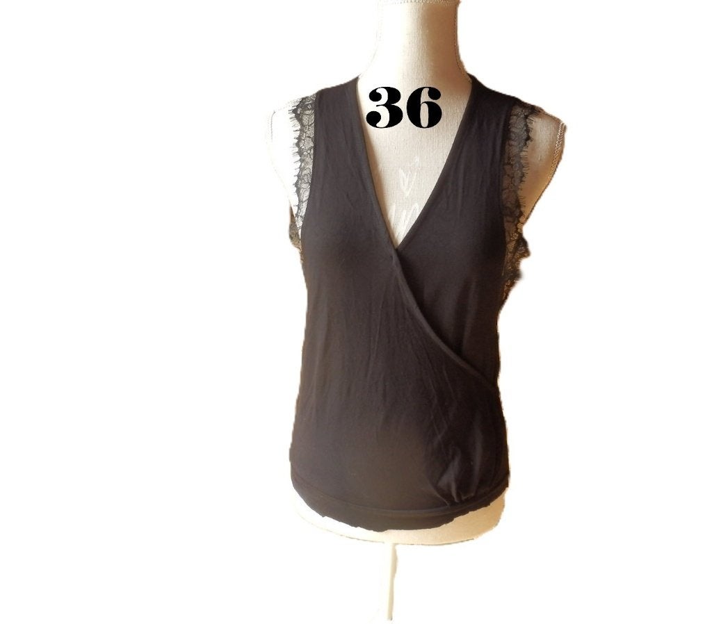 (46)- top femme t.36 noir - even&odd -, Vêtements | Femmes, Tops, Sans manches, Enlèvement ou Envoi, Taille 36 (S), Comme neuf
