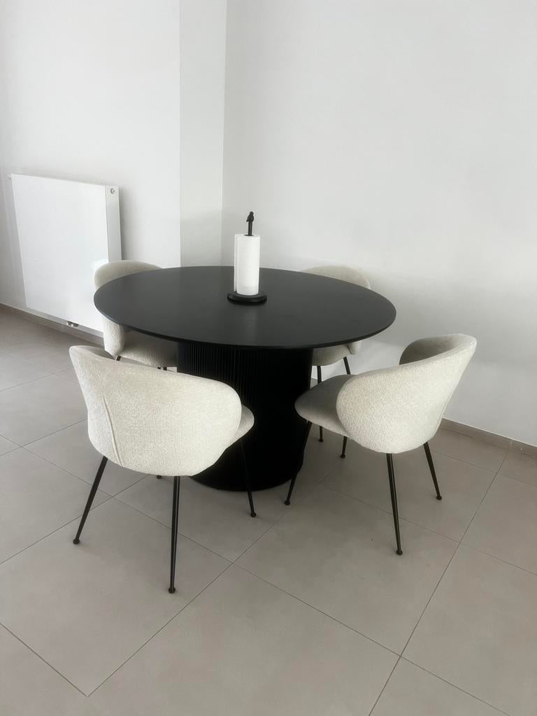 Chaise salle à manger moderne, Enlèvement, Comme neuf, Métal, Bouclette
