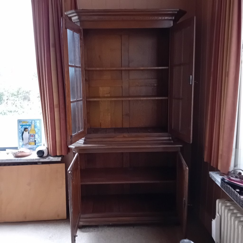 livingkast, Ophalen, 200 cm of meer, Eikenhout, Minder dan 150 cm