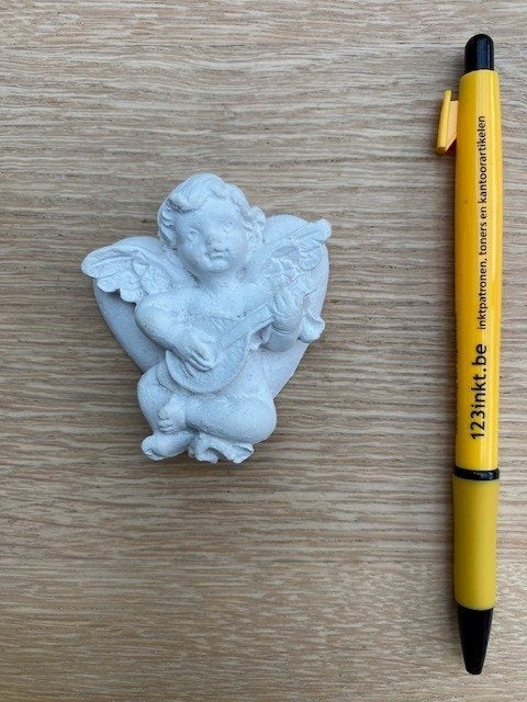 Beeldje: Engel met mandoline, Ophalen of Verzenden, Nieuw, Religie