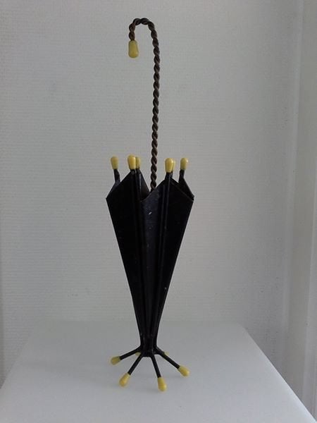 Vintage paraplu metaal,  bestek houder., Antiek en Kunst, Ophalen of Verzenden