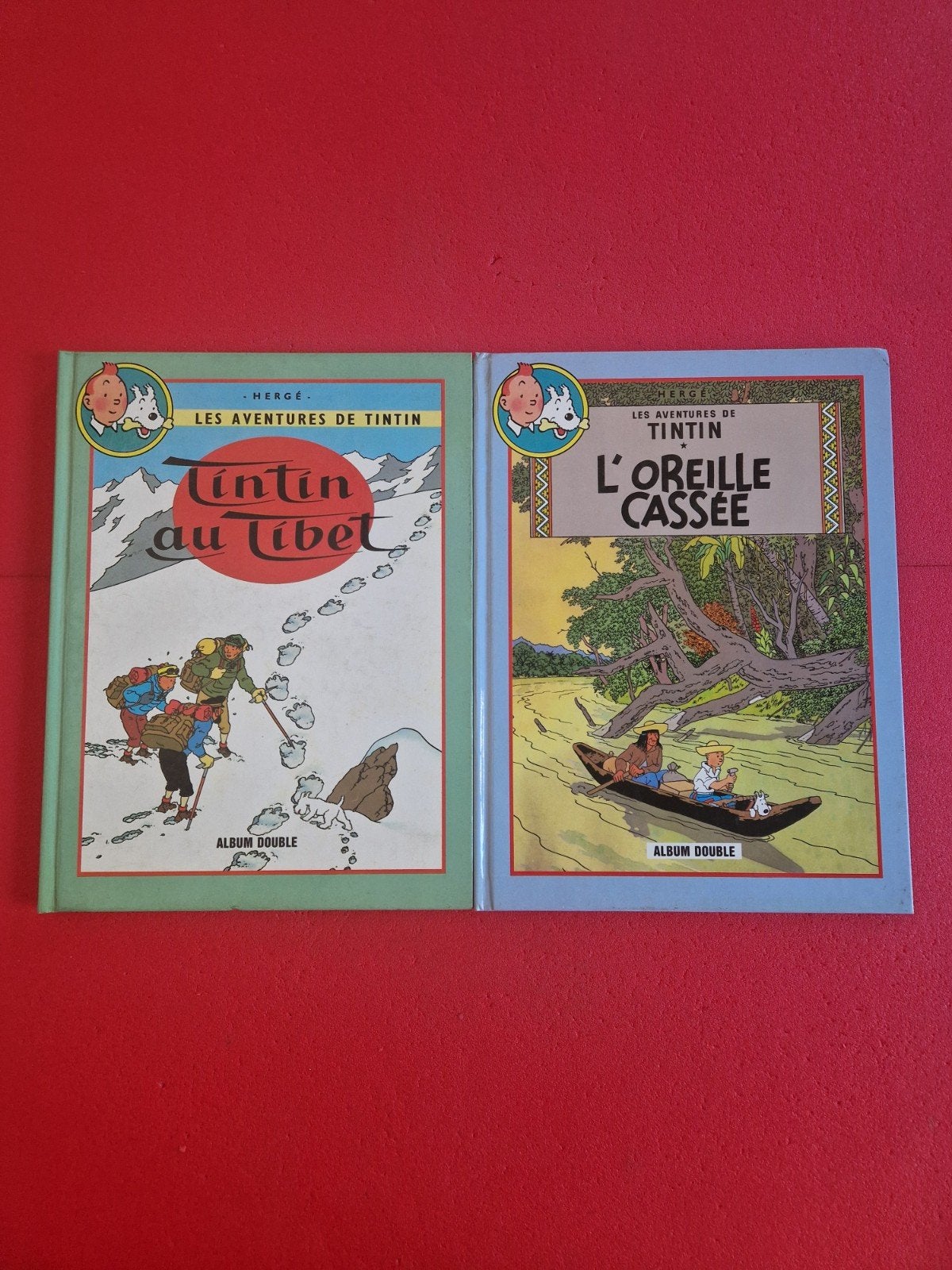 Lot de 2 bd double album tintin, Enlèvement ou Envoi
