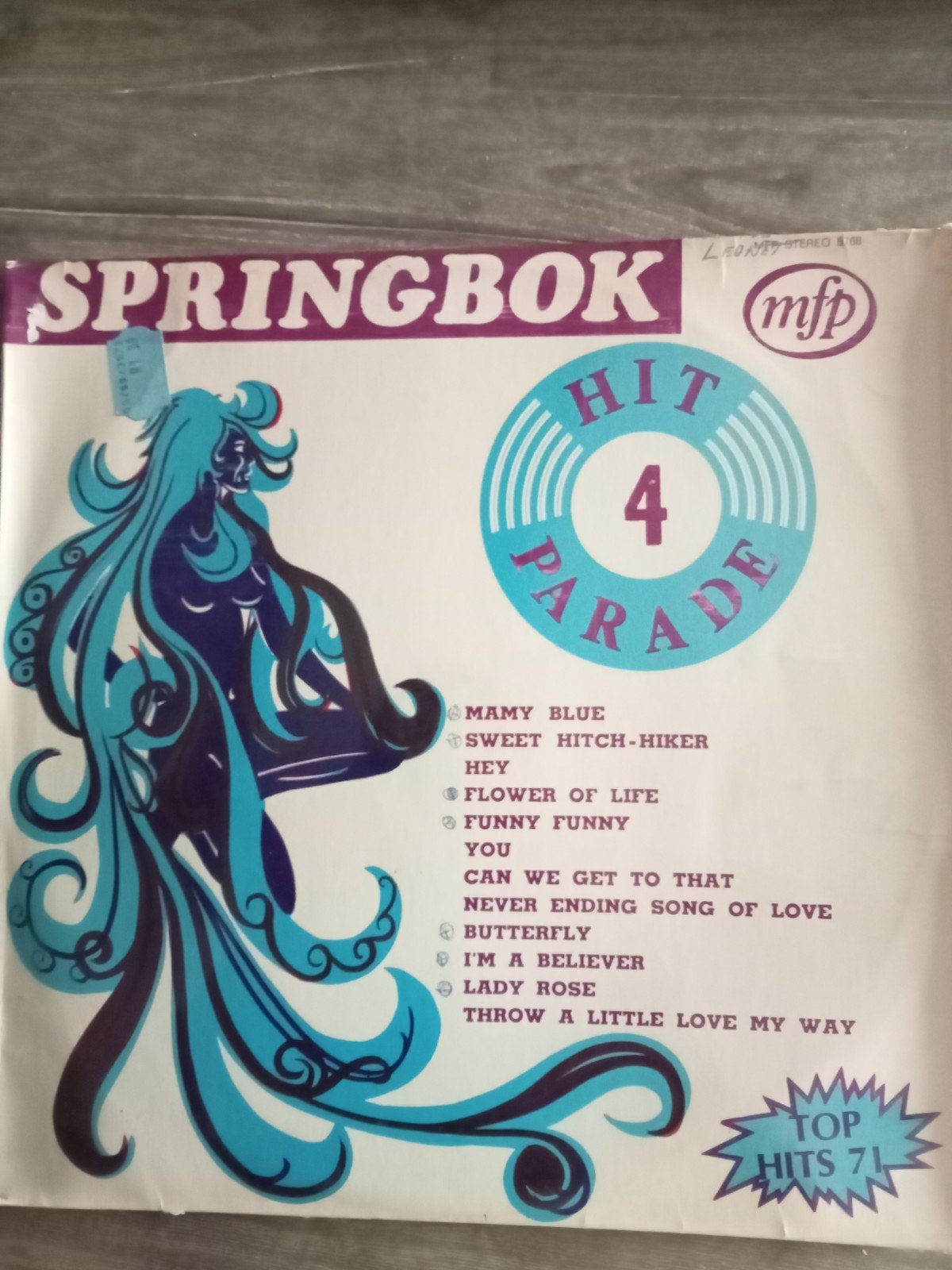 lot d 4 disque vinyl lp 4 euros springbok, CD & DVD, Enlèvement ou Envoi, Compilation, Autres genres, Utilisé