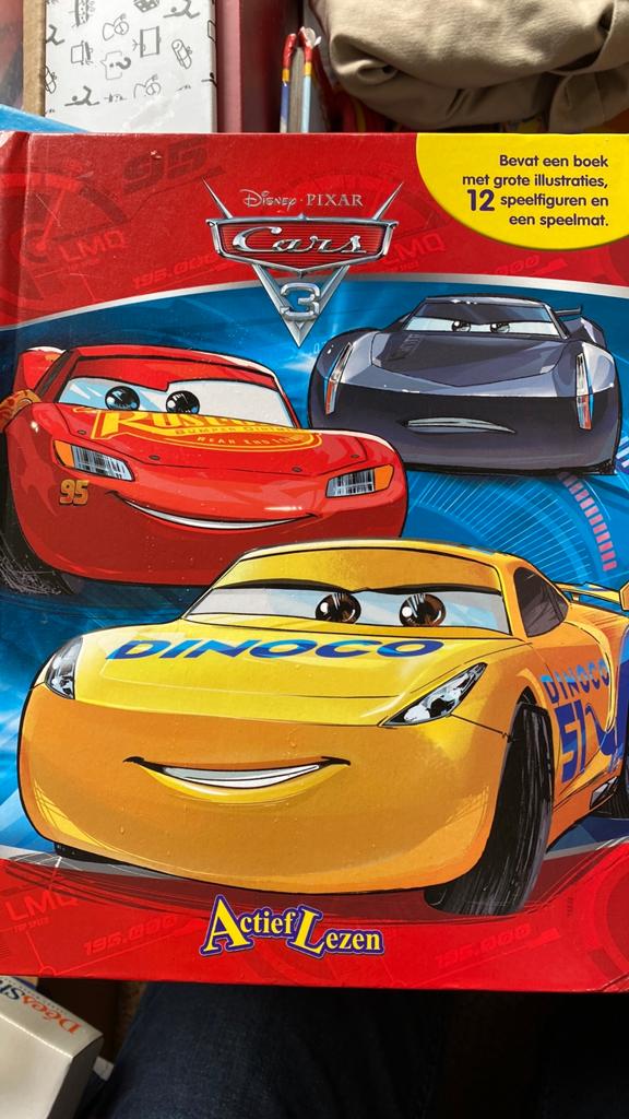 Cars boek, speelmat autofiguren, Kinderen en Baby's, Ophalen, Gebruikt