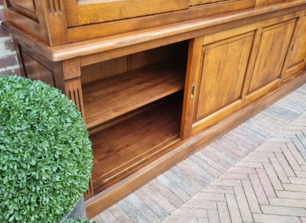 eiken buffetkast/vitrinekast flamant ART:, Huis en Inrichting, Ophalen, ., Eikenhout, Zo goed als nieuw
