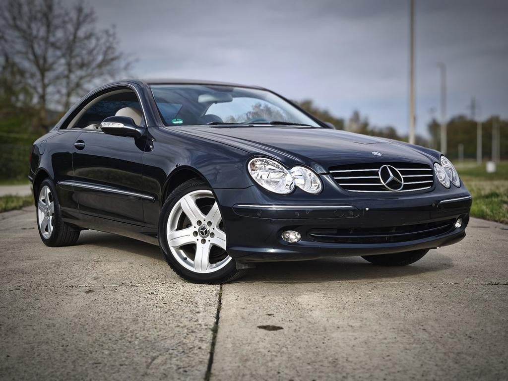 Mercedes-benz clk200 coupe avantgarde automaat, Auto's, Automaat, Zetelverwarming, Blauw, Bedrijf