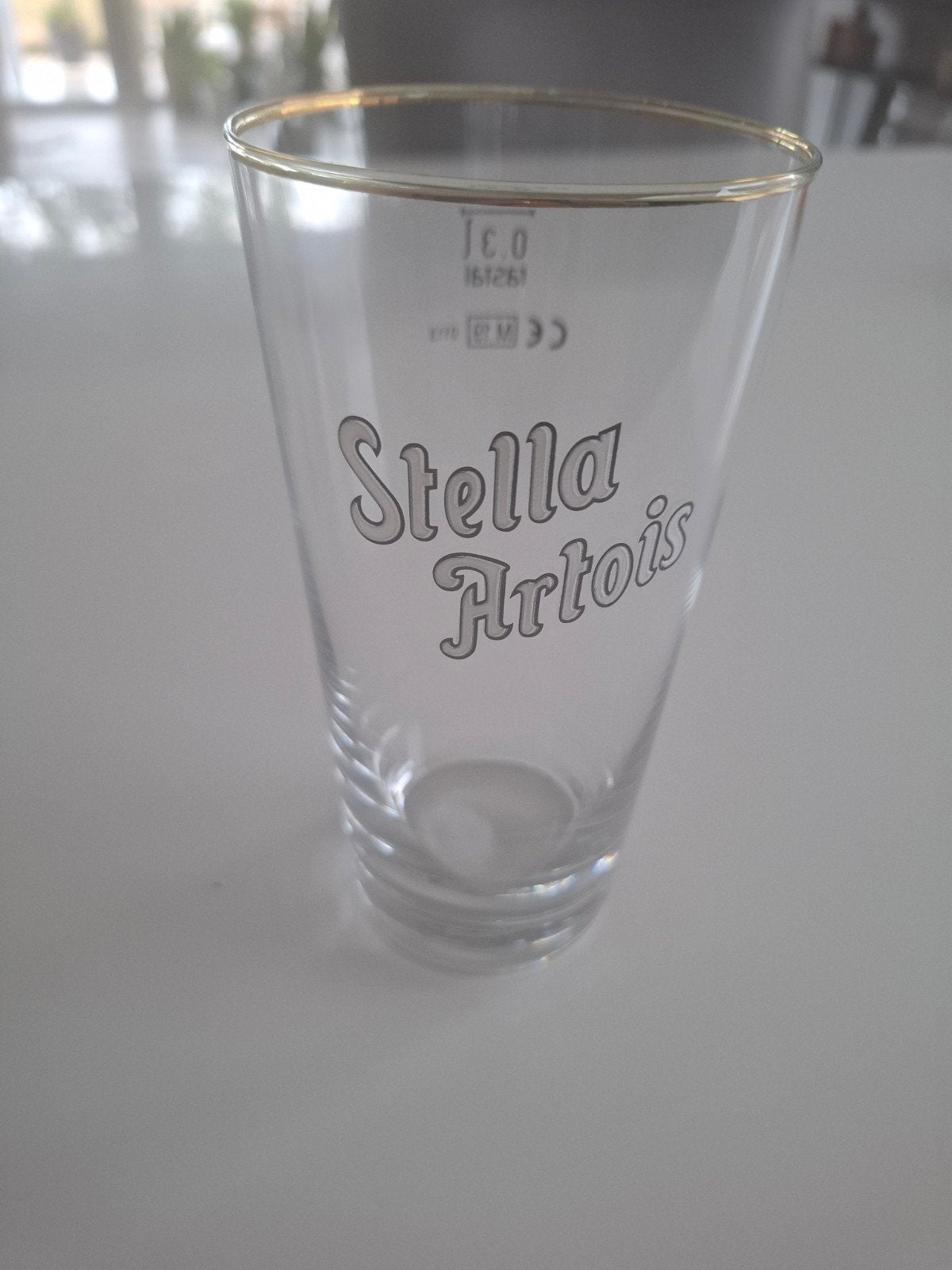6x stella artois glazen 0,3cl, Ophalen, Zo goed als nieuw, Bierglas