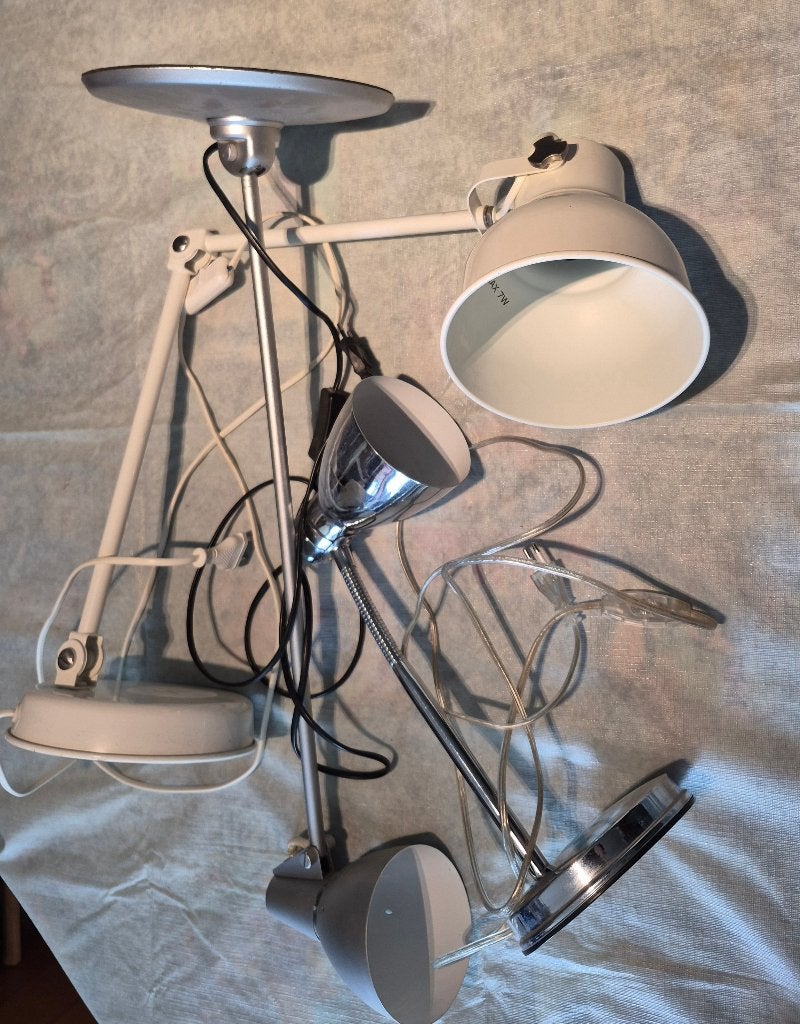 Lampe de chevet, Comme neuf, Enlèvement, Gris, Lampe de chevet