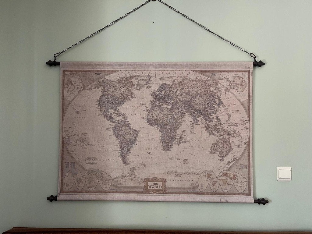 Wanddecoratie/wereldkaart Maison du Monde, Ophalen, Gebruikt, Wandhanger, Textiel