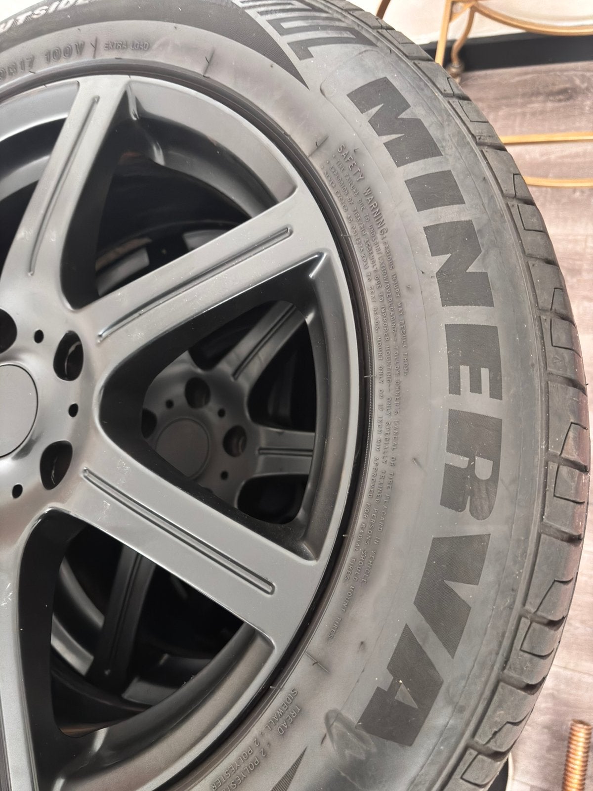 Zwart velgen, 17 inch met zomerbanden 5x114 mm, Auto-onderdelen, Banden en Velgen, Ophalen, 17 inch, Zomerbanden, Velg(en)