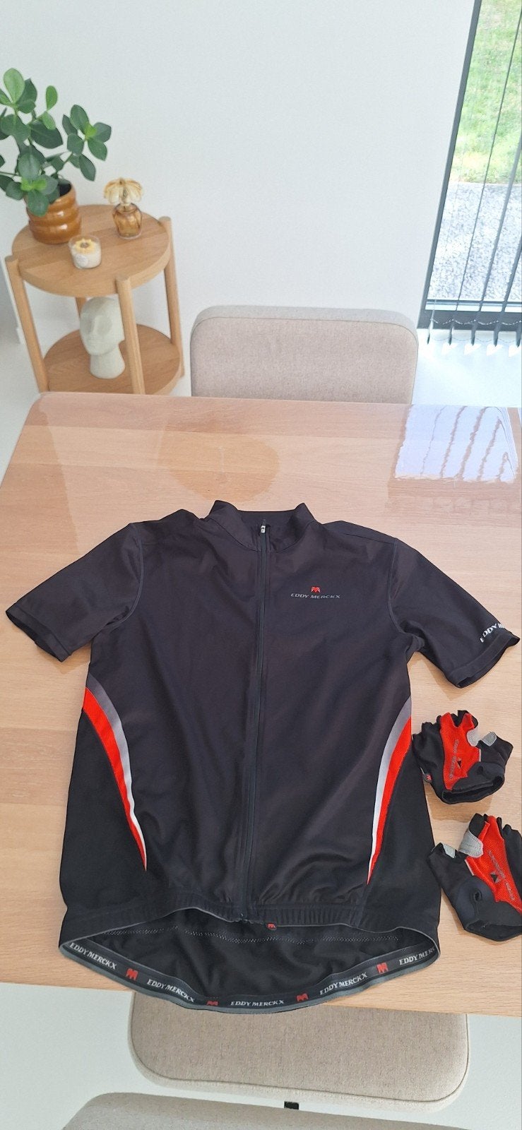 fietstenue Eddy Merckx incl handschoenen, Kleding | Heren, Ophalen of Verzenden, Gedragen, Maat 52/54 (L)