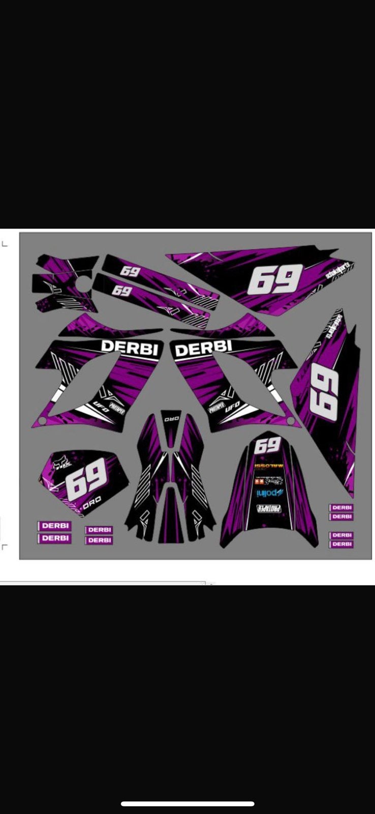 Stickerset derbi senda drd, Enlèvement, Neuf