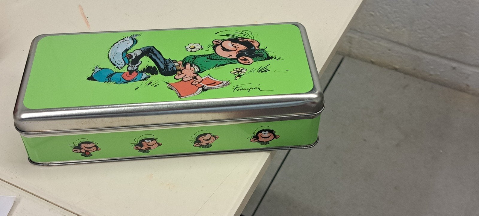 koekjesdoos guust Flater / Gaston Lagaffe, Enlèvement ou Envoi, Neuf, Biscotte, Autres marques