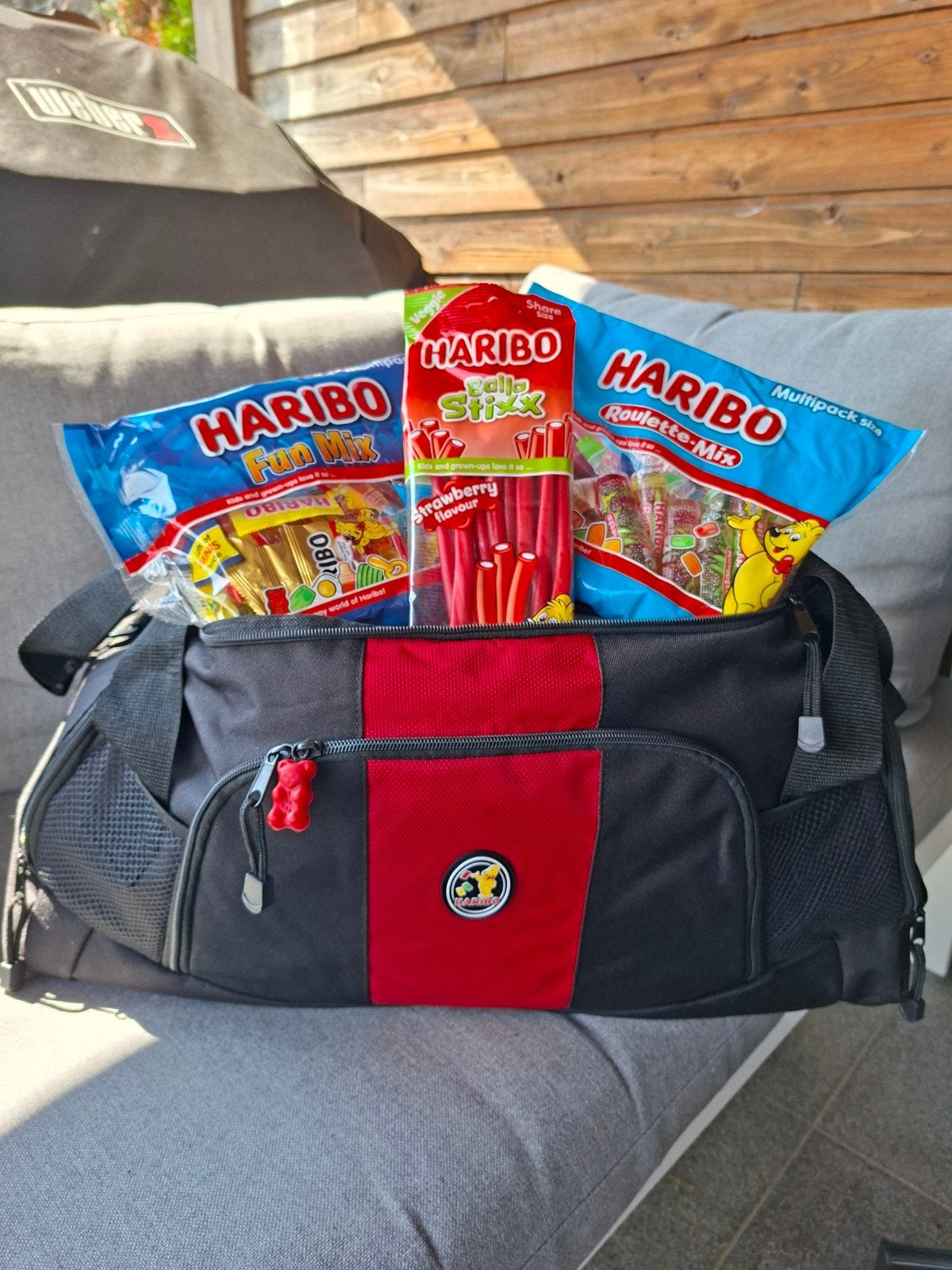 Haribo voetbal/sporttas + 3x snoep Haribo, Ophalen of Verzenden