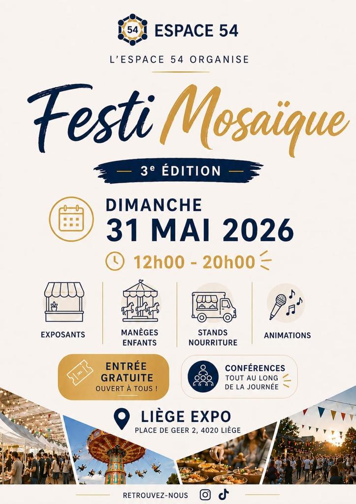 Kom en vier het op 31 mei in Liège Expo, Ophalen