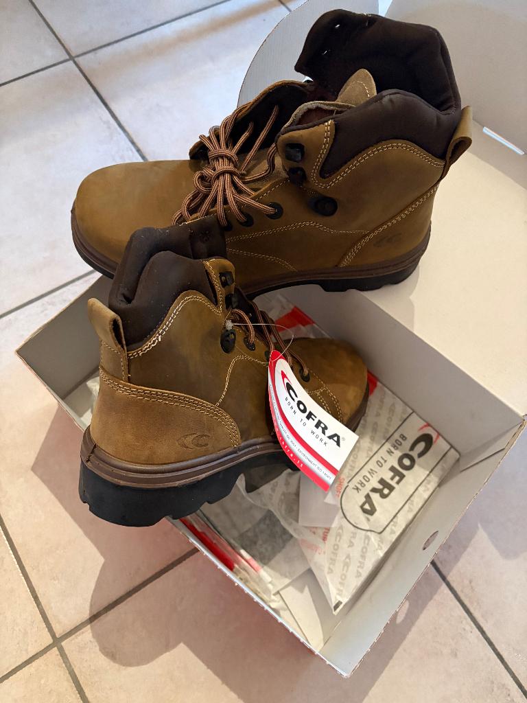 Cofra werkschoen New Land S3 maat 43, Bruin, Nieuw, Ophalen of Verzenden, Werkschoenen