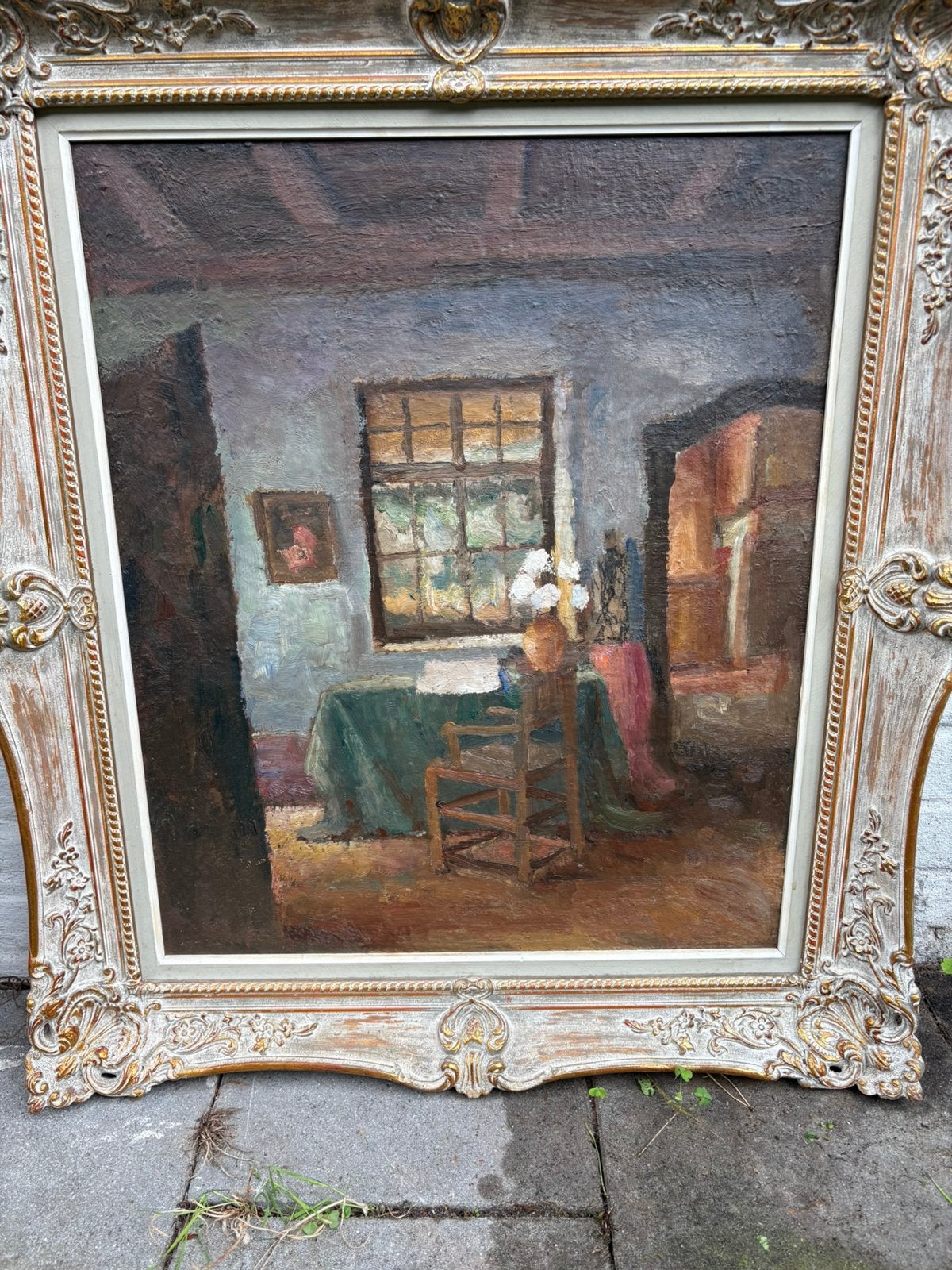 Schilderij leutenez, Antiek en Kunst, Kunst | Schilderijen | Klassiek, Ophalen